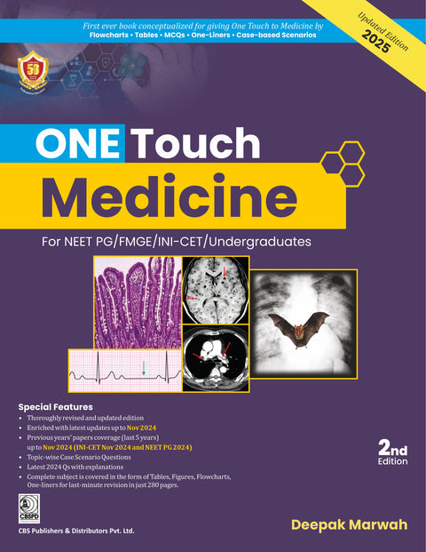 One Touch Medicine For Neet Pg/Fmge/ Ini-Cet/Undergraduates 2Ed (Pb 2025)