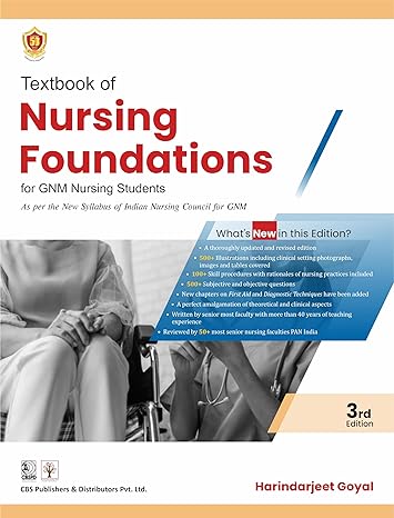 Textbook of Nursing Foundations for GNM Nursing Students, 3e (PB)