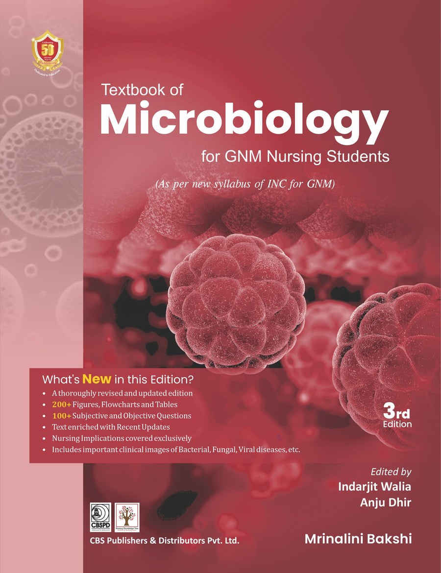 Textbook Of Microbiology For Gnm Nursing Students 3Ed (PB)