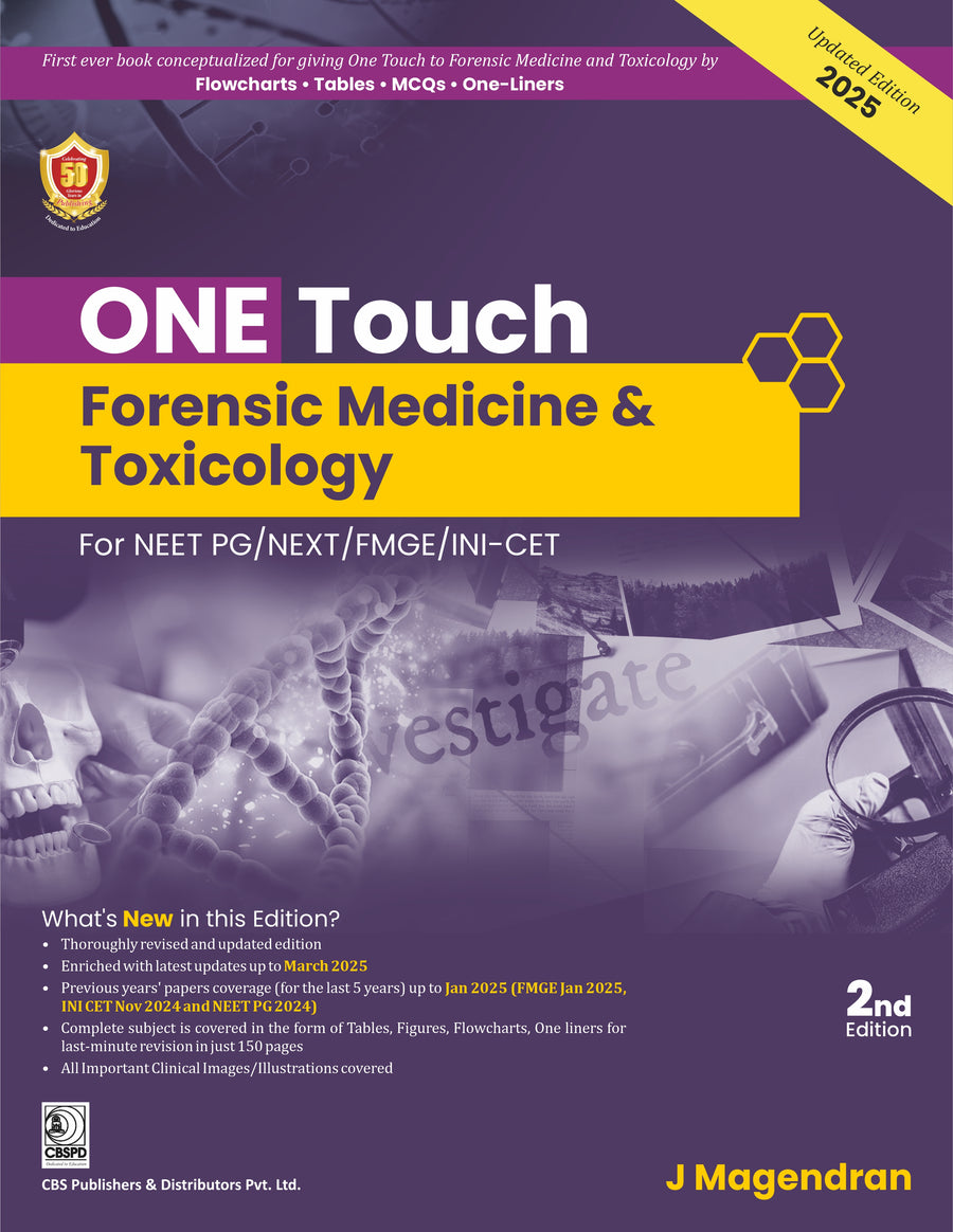 One Touch Forensic Medicine And Toxicology For Neet Pg Next Fmge Ini Cet 2Ed (Pb 2025)
