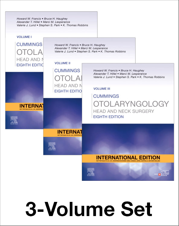 Cummings Otolaryngology Head And Neck Surgery3 Vol 8Ed (HB)