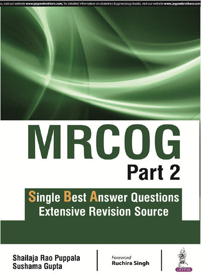 Mrcog Part-2 Single Best Answer Questions Extensive Revision Source