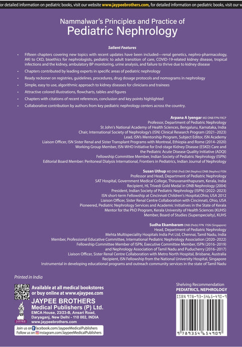 Nammalwar's Principles and Practice of Pediatric Nephrology 3/E 2023