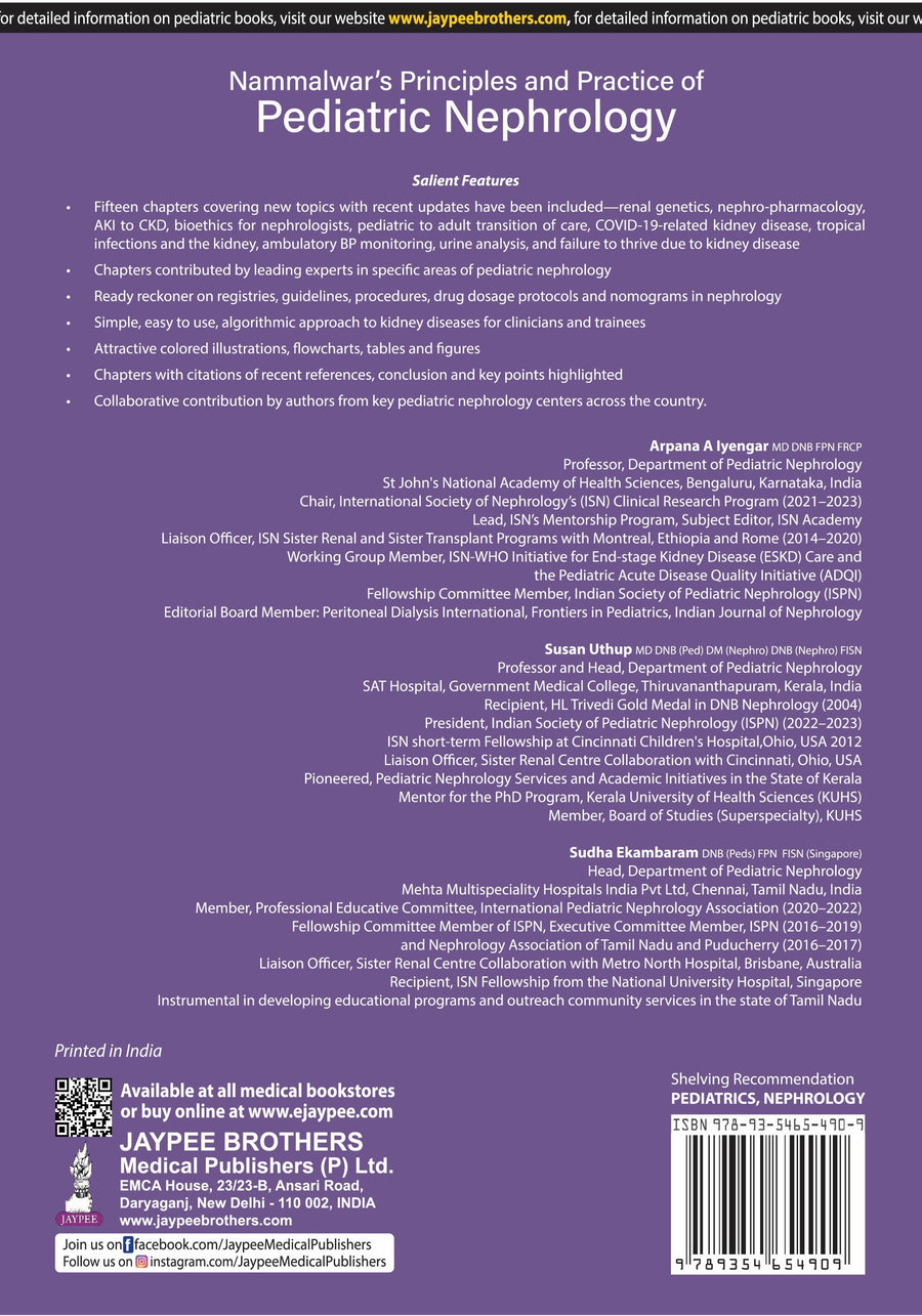 Nammalwar's Principles and Practice of Pediatric Nephrology 3/E 2023