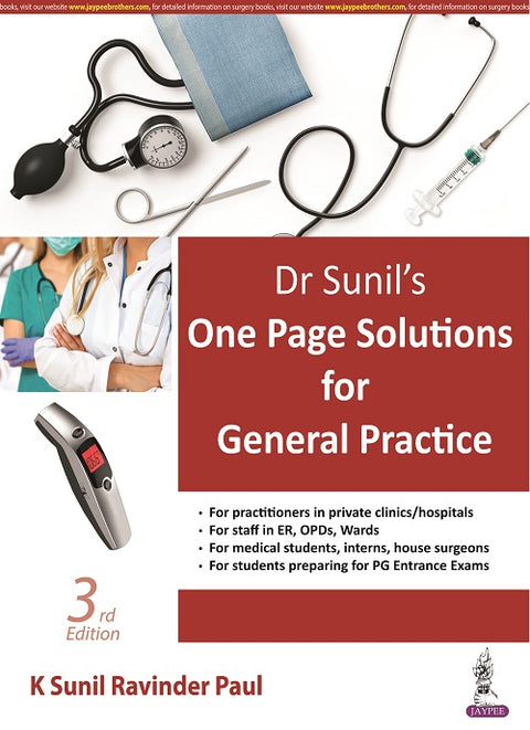 Dr Sunil’S One Page Solutions for General Practice