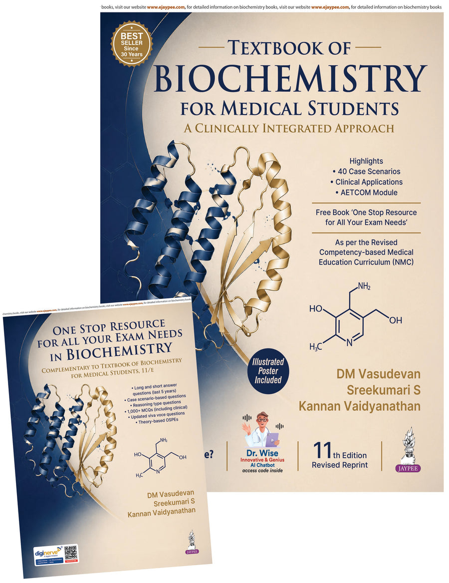 DM Vasudevan's Textbook of Biochemistry for Medical Students (A Clinically Integrated Approach) 11/E 2027