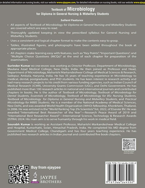 Textbook of Microbiology for Diploma in General Nursing & Midwifery Students