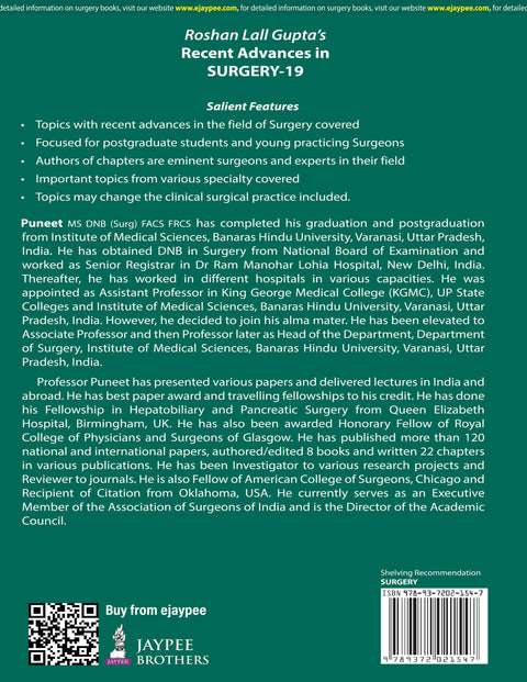 Roshan Lall Gupta’s: Recent Advances in Surgery (Volume 19) 2026