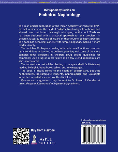 IAP Specialty Series on Pediatric Nephrology, 4th Ed