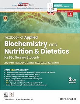 Textbook of Applied Biochemistry and Nutrition And Dietetics for Bsc Nursing Students, 2e (PB)