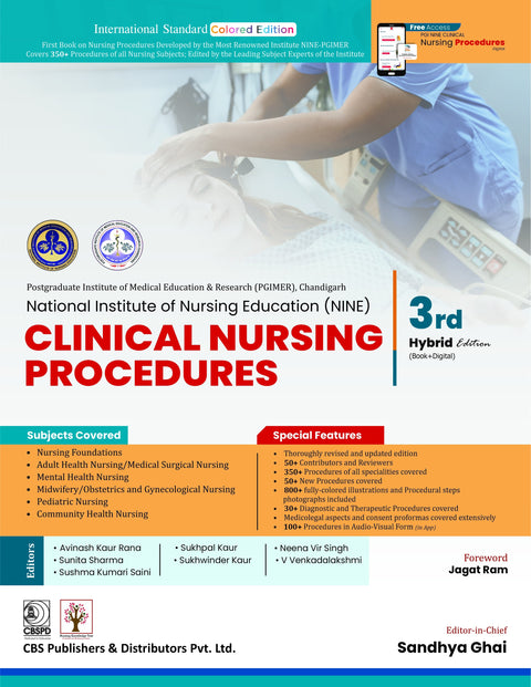 Clinical Nursing Procedures 3e Pgimer National Institute Of Nursing Education (PB)