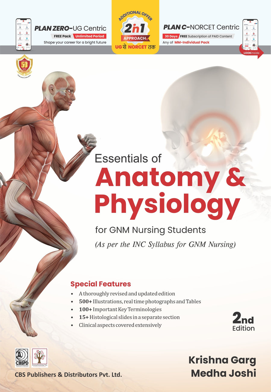 Essentials Of Anatomy And Physiology For Gnm Nursing Students 2e (PB)