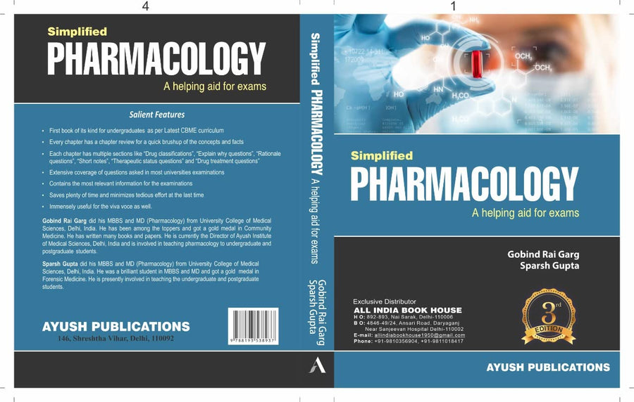 Simplified Pharmacology: A Helping Aid for Exams 3Ed