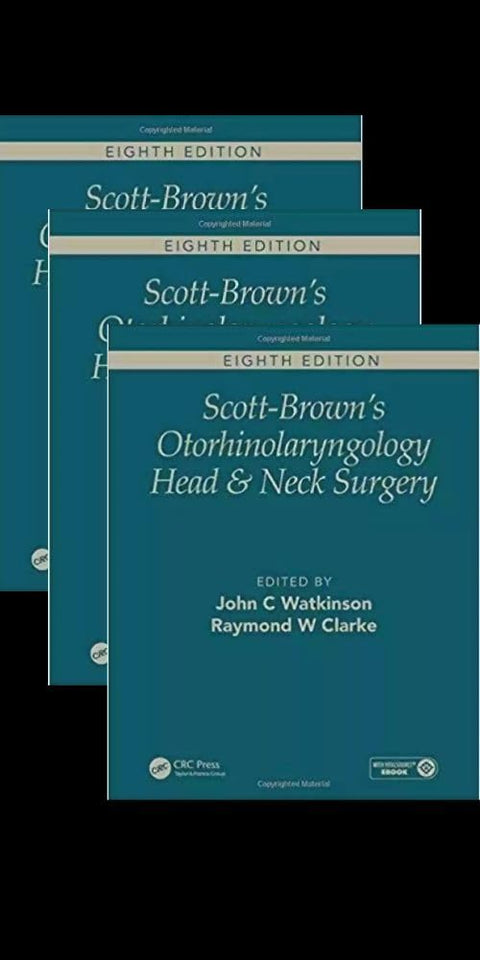 Scott Browns Otorhinolaryngology Head And Neck Surgery, 8E, 3 Vols. Set (Hb)
