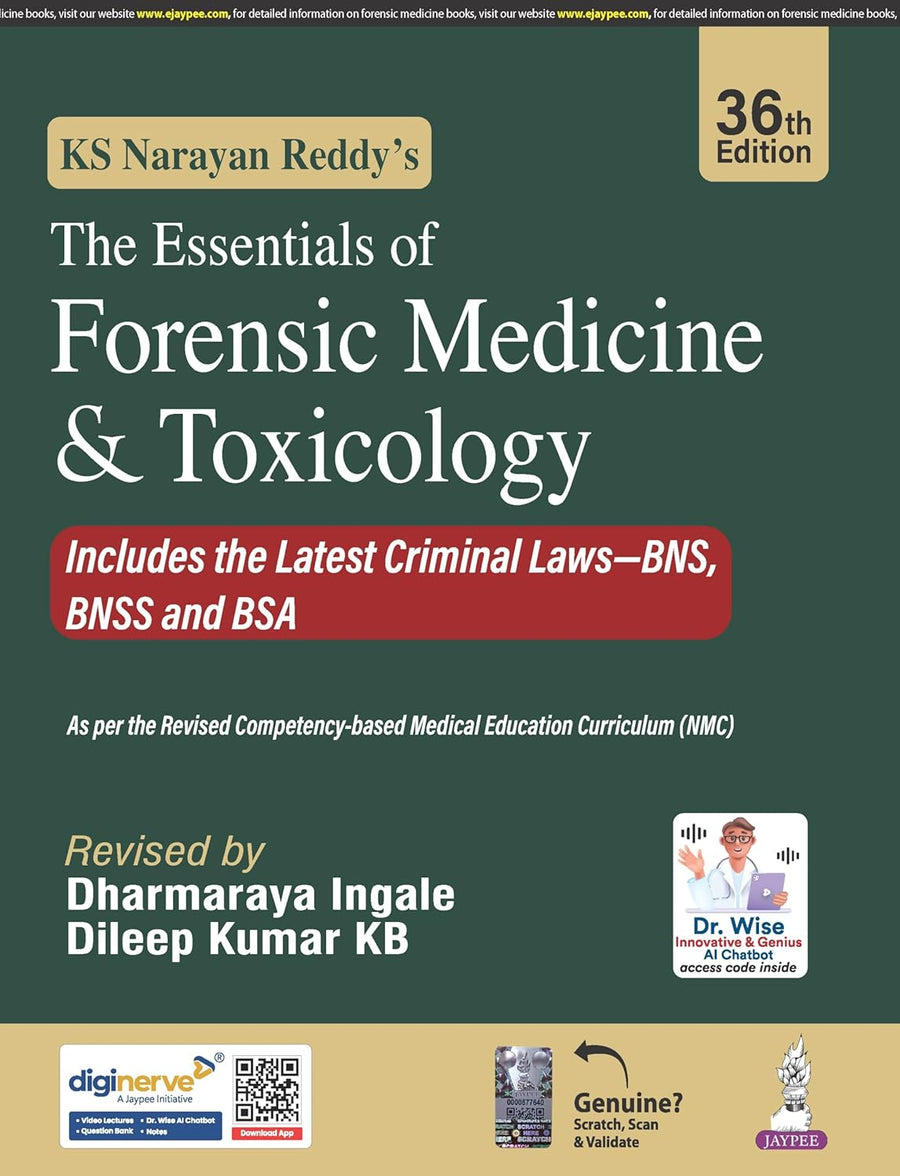 Ks Narayan Reddy'S the Essentials of Forensic Medicine & Toxicology