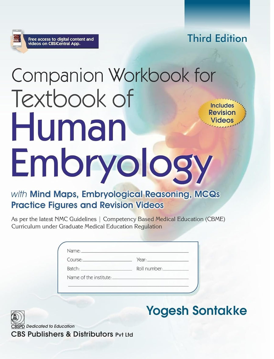 Companion Workbook For Textbook of Human Embryology Includes Revision Videos, 3e (PB)