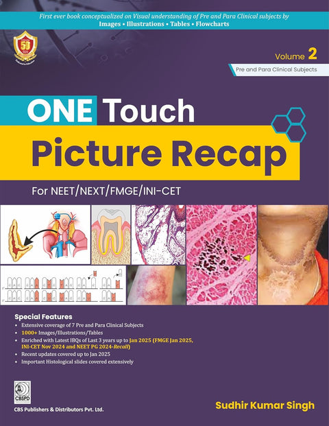One Touch Picture Recap for NEET NEXT FMGE INI-CET Volume 2 (PB)