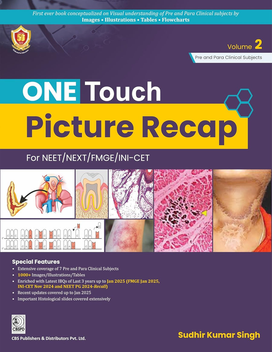 One Touch Picture Recap for NEET NEXT FMGE INI-CET Volume 2 (PB)