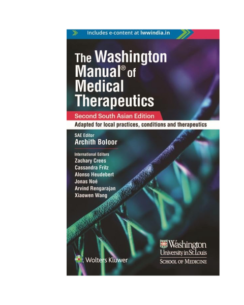 The Washington Manual of Medical Therapeutics, 2nd South Asian Ed 2024