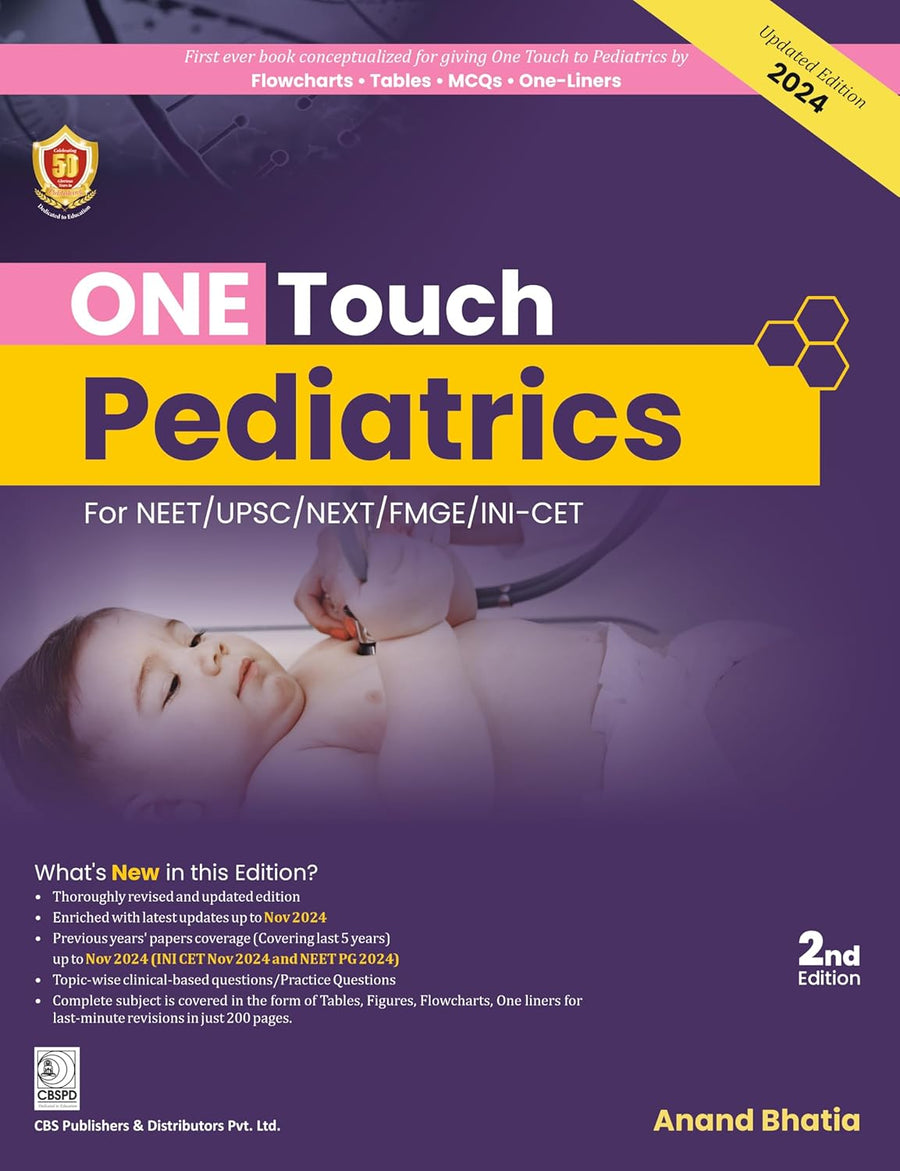 One Touch Pediatrics For Neet Upsc Next Fmge Nin-Cet 2Ed (Pb 2025)