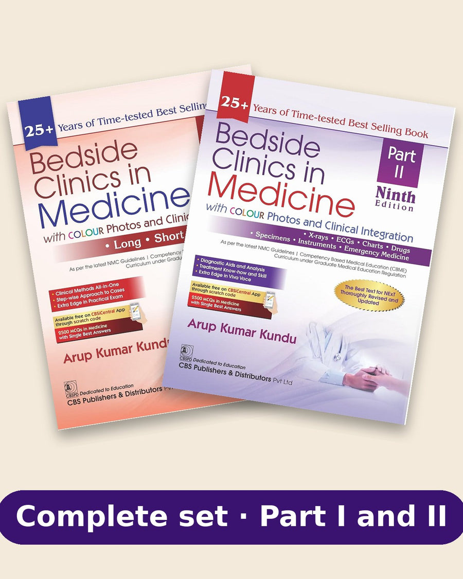 Bedside Clinics In Medicine: Part I and Part II Set, 9e (PB)