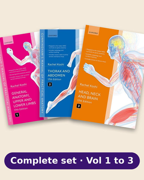 Cunningham's Manual of Practical Anatomy 17th Edition: Complete Set of 3 Volumes