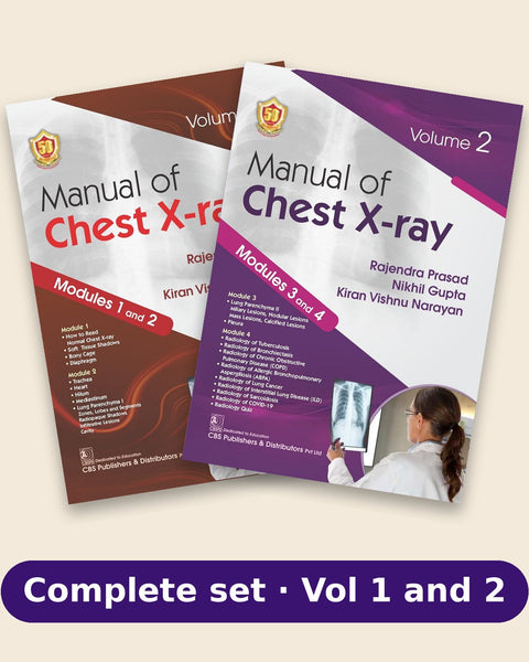 Manual of Chest X-ray: Modules 1 to 4, Vol 1 and Vol 2 Set (PB)